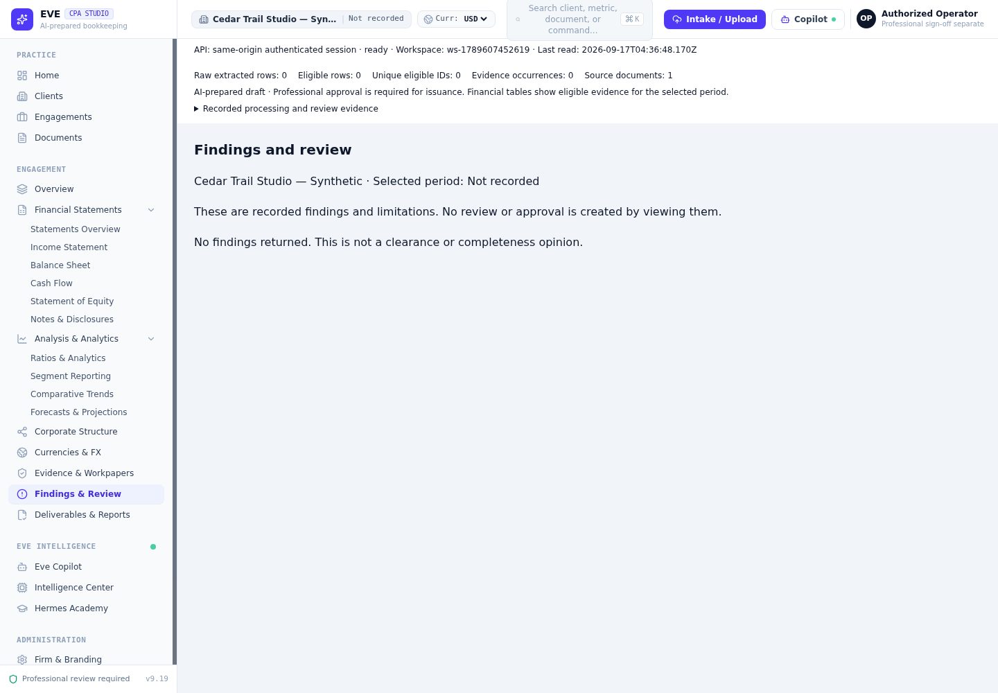 Exception and review state